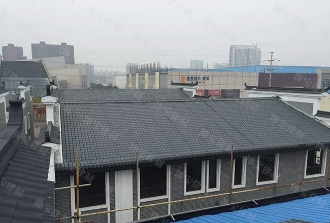 合成樹(shù)脂瓦運用于棚改工程