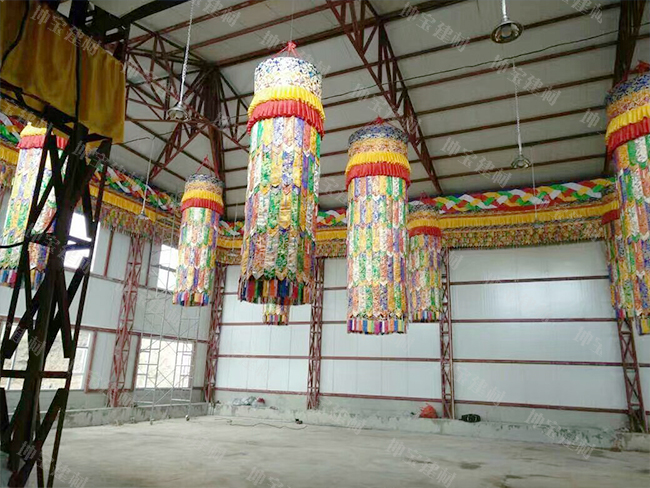 朗措瑪寺講經(jīng)堂內部
