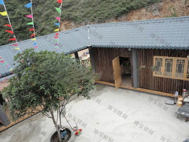 南充農家樂(lè )合成樹(shù)脂瓦圖