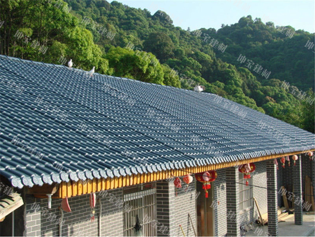 農村合成樹(shù)脂瓦房屋