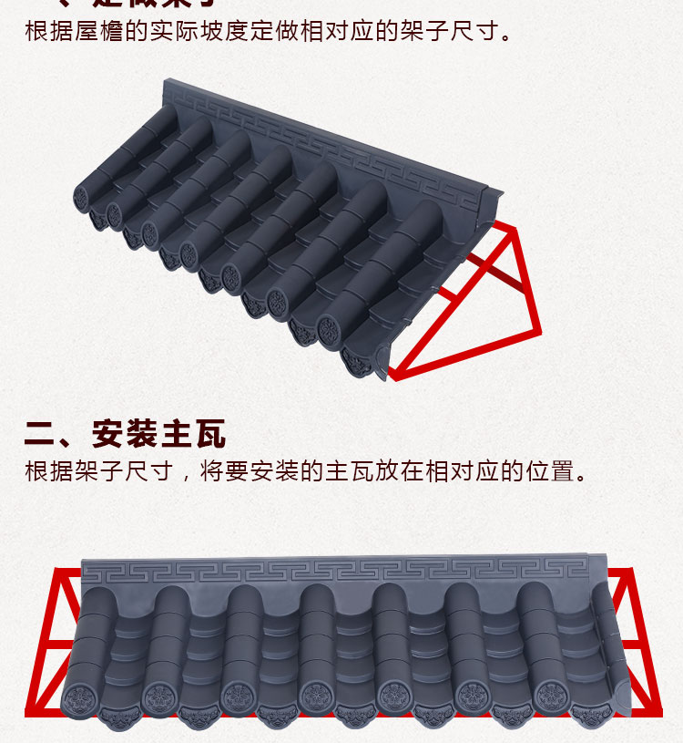 成都仿古樹(shù)脂一體屋檐瓦【坤寶新品】廠(chǎng)家
