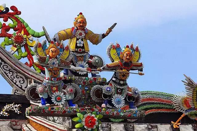 潮州嵌瓷，屋頂生花