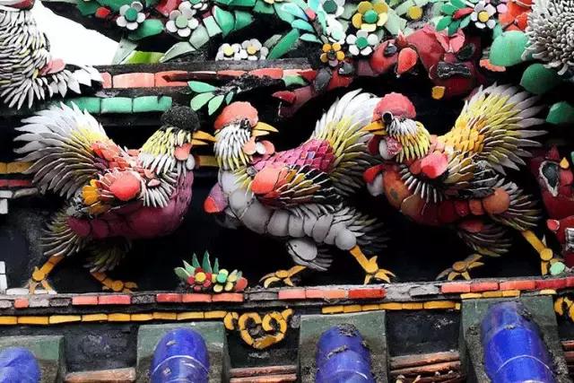 潮州嵌瓷，屋頂生花